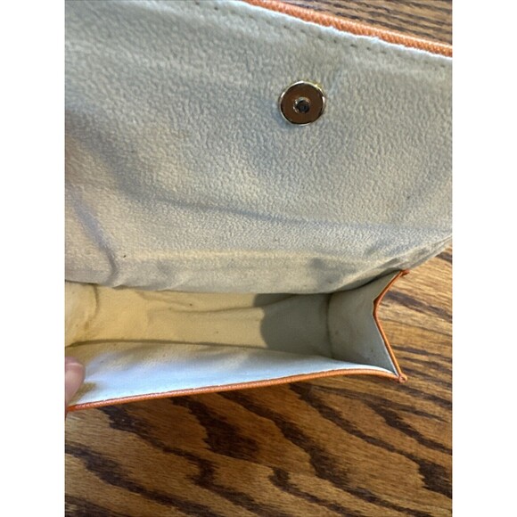 Large Tory Burch sunglasses/eye glasses case magnetic eyeglasses orange - Picture 6 of 6